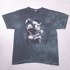 The Mountain Great White Shark Youth Boy XL Blue Tie Dye 2005 Delta Tag Licensed